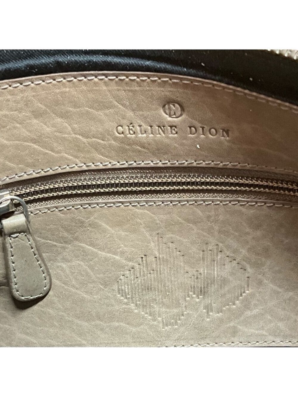CELINE DION Genuine Leather ‘Cadence’ Crossbody / Clutch Bag Removable Strap - Picture 10 of 12